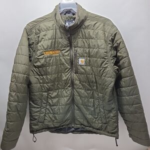 Carhartt Rain Defender Relaxed Fit Lightweight Insulated Jacket Mens L Green